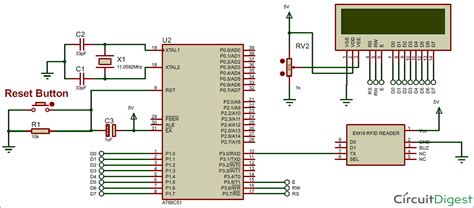 rfid reader module interfacing with 8051|8051 microcontroller.